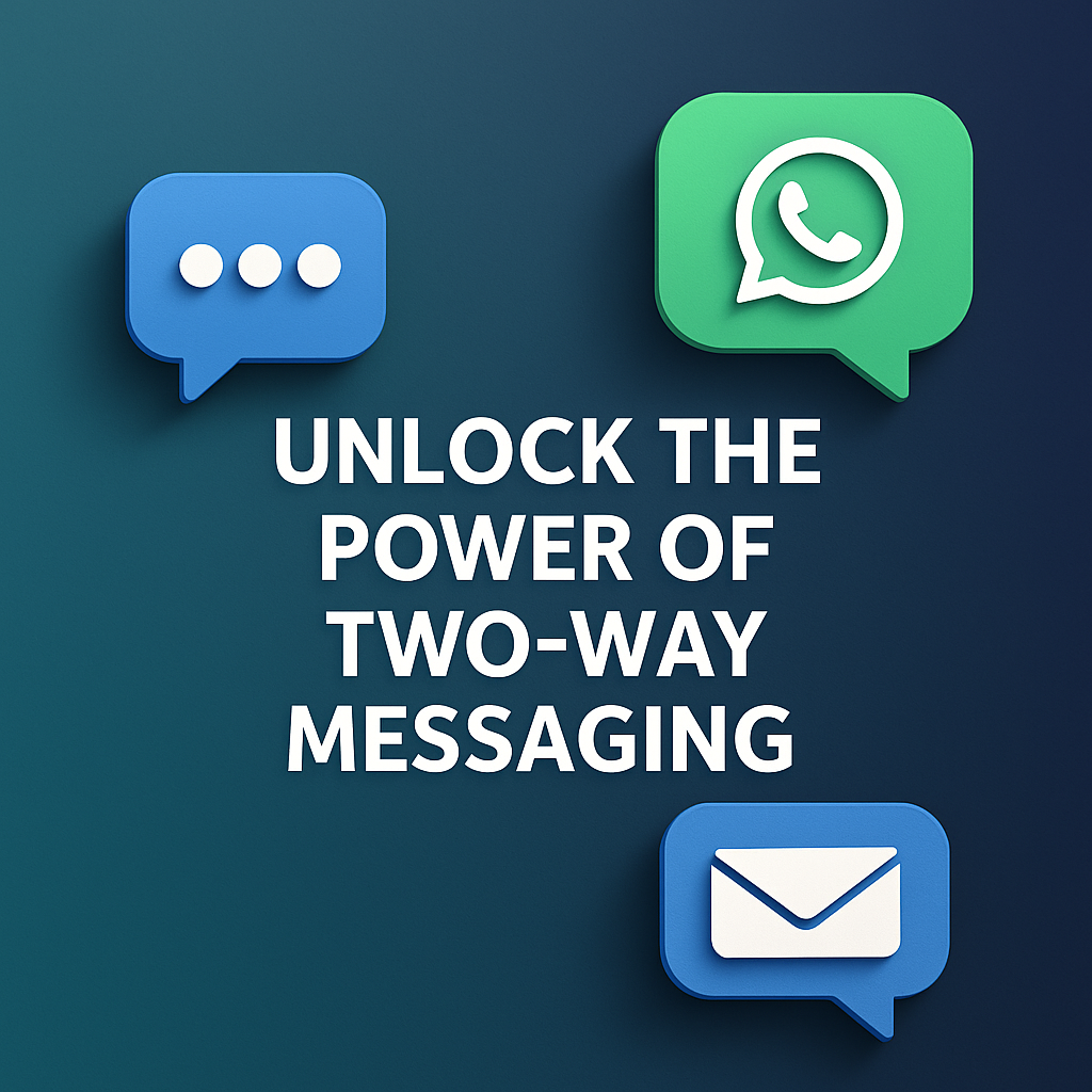 Unlock the Power of Two-Way Messaging (SMS, Email, WhatsApp)